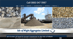 Desktop Screenshot of isleofwightaggregates.com